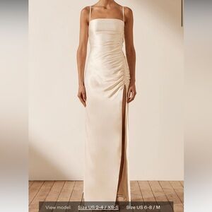 Shona Joy La Lune Ruched Maxi Dress